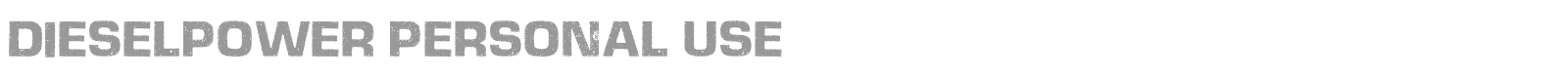 Dieselpower font preview